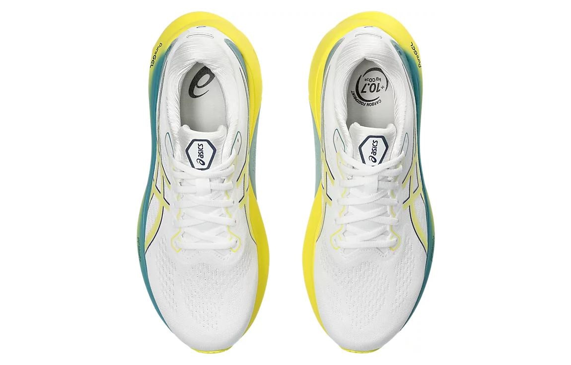 ASICS Gel-Kayano 30 White Yellow — фото 3