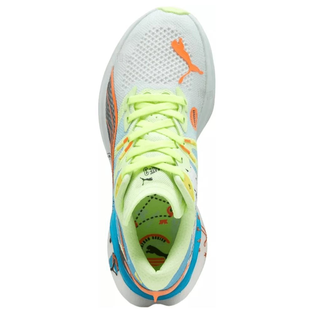 Puma Deviate NITRO 3 White Blue — фото 1