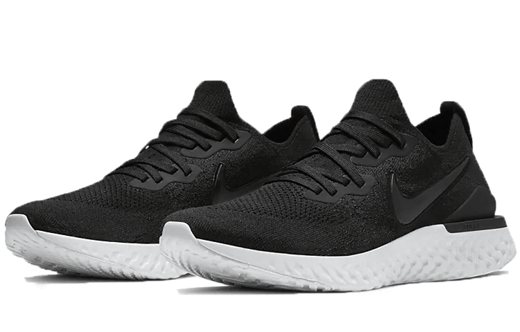 Nike Epic React Flyknit 2 White Black — фото 2