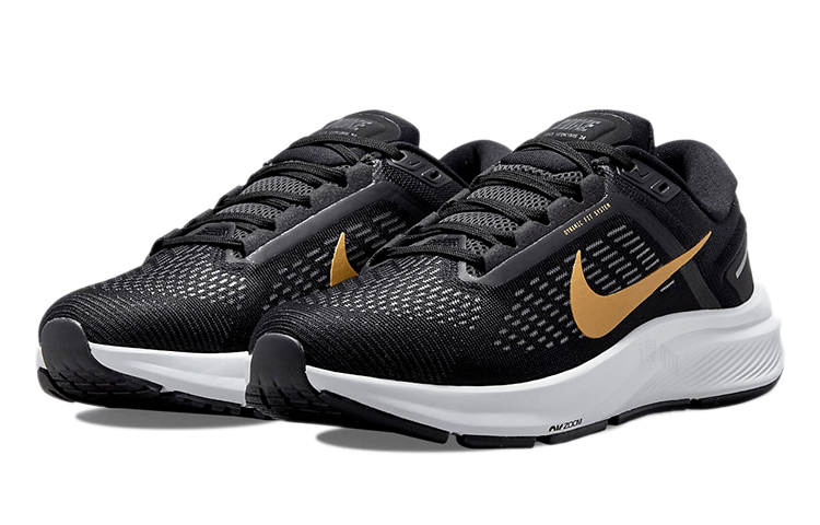 Nike Zoom Structure 24 Black Gold — фото 2