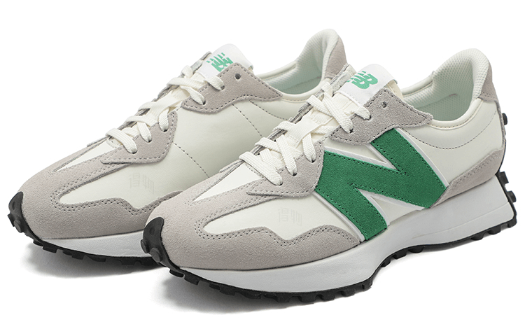 New Balance 327 White Grey Green — фото 2