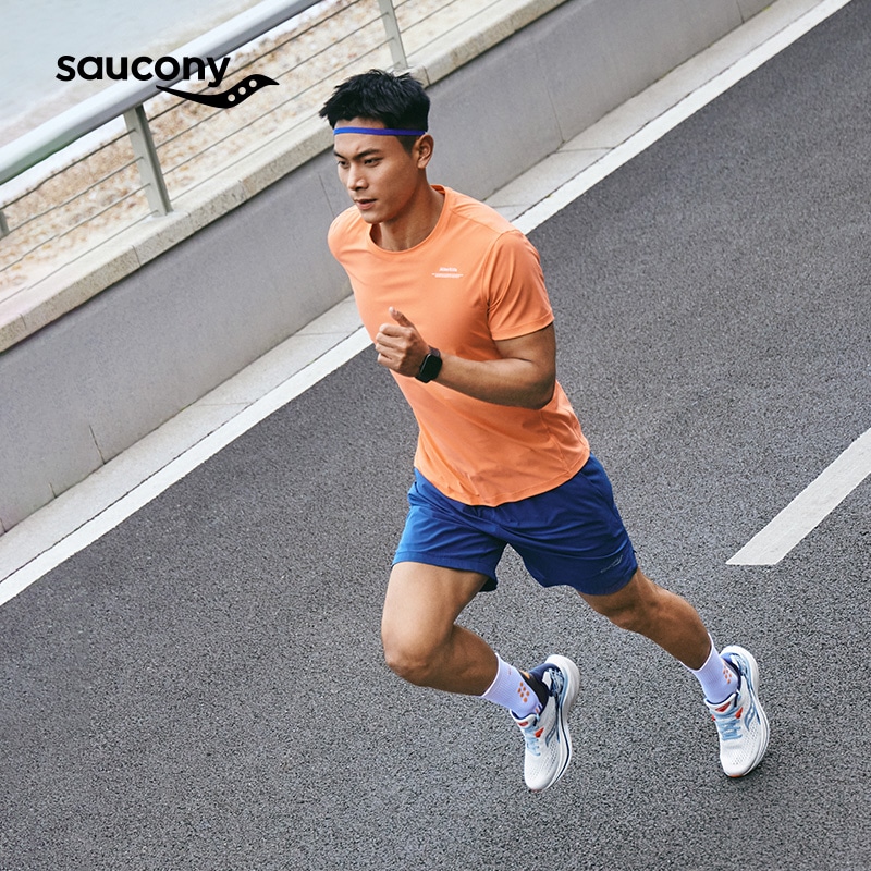 Saucony SLAY 2 White Blue — фото 10
