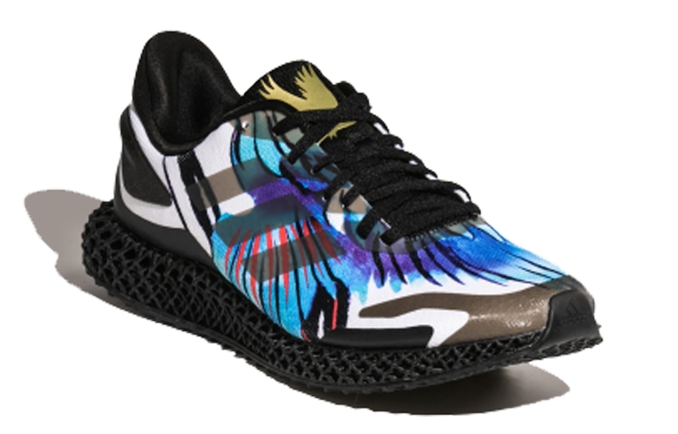 Adidas 4D Run 1.0 Black White Blue — фото 1