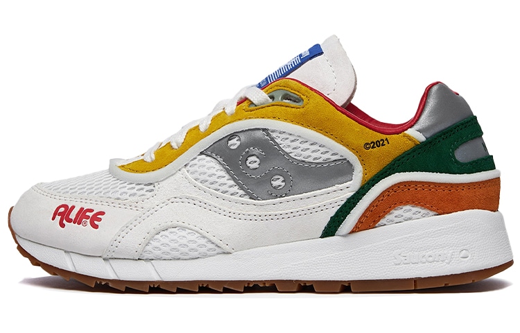Saucony Shadow 6000 White Yellow Green