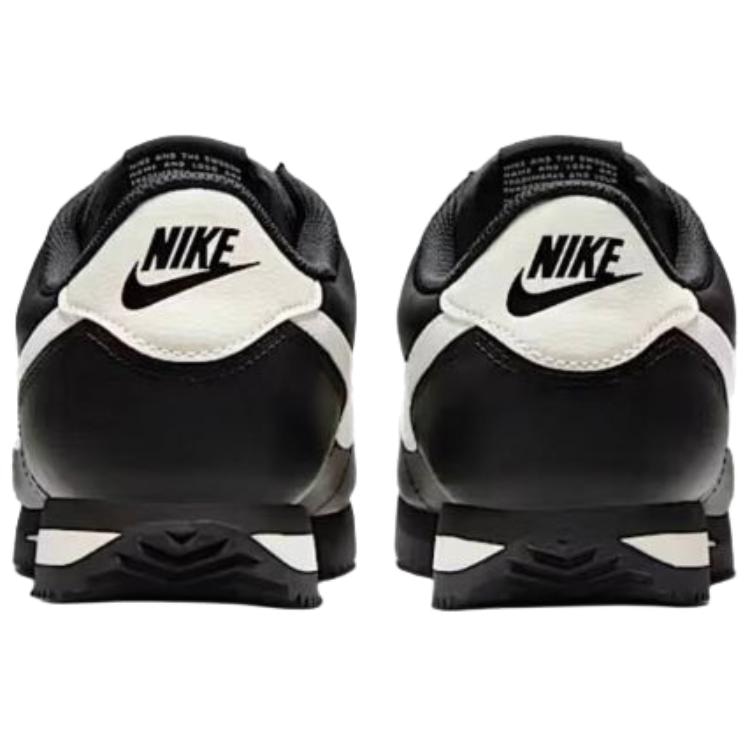 Nike Cortez Leather Black White — фото 4
