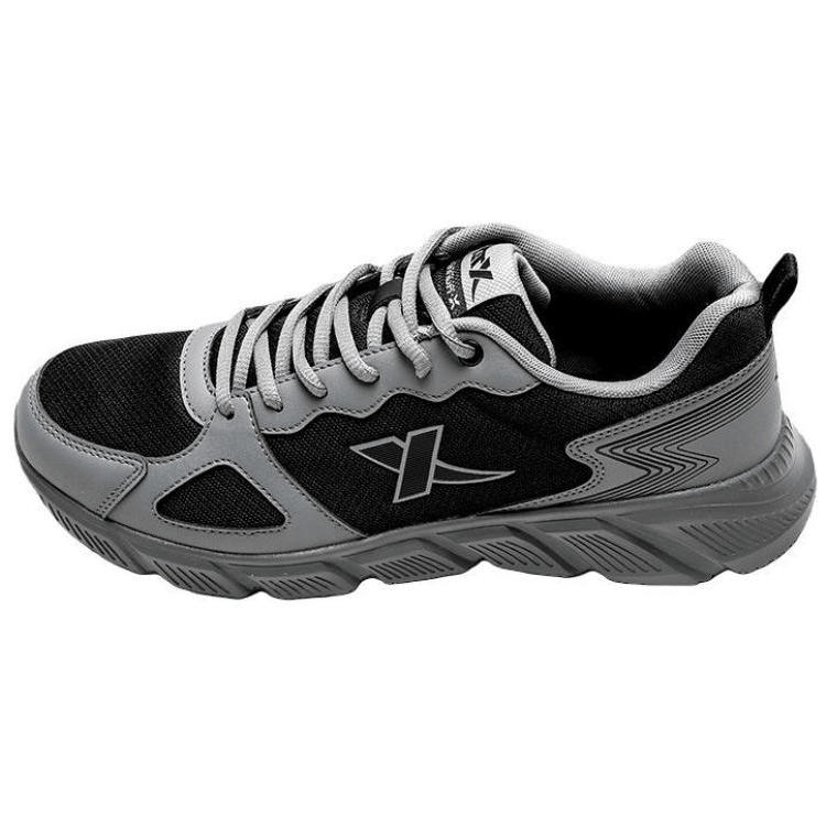 特步 Xtep Fashion Running Shoes Black Grey