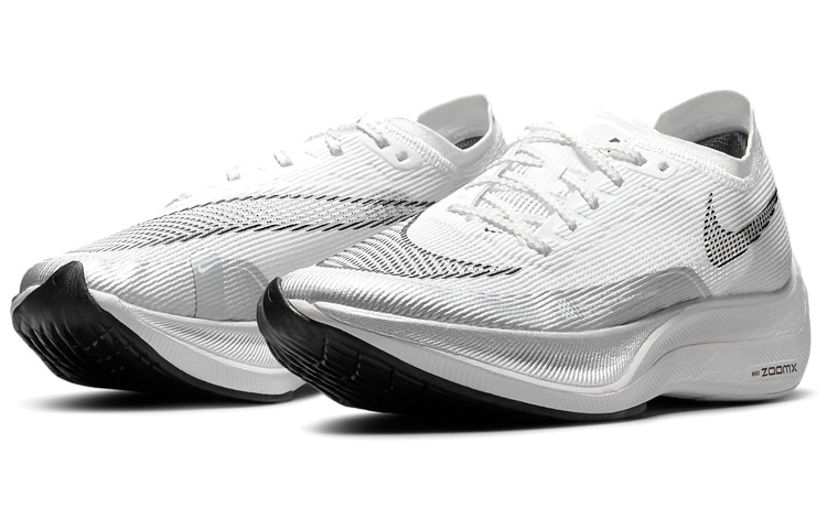 Nike ZoomX Vaporfly Next% 2 White Grey — фото 2