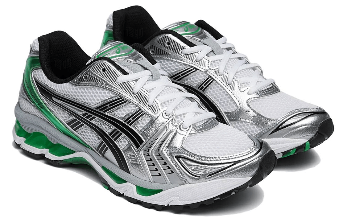 ASICS Gel-Kayano 14 Silver Black Green — фото 1