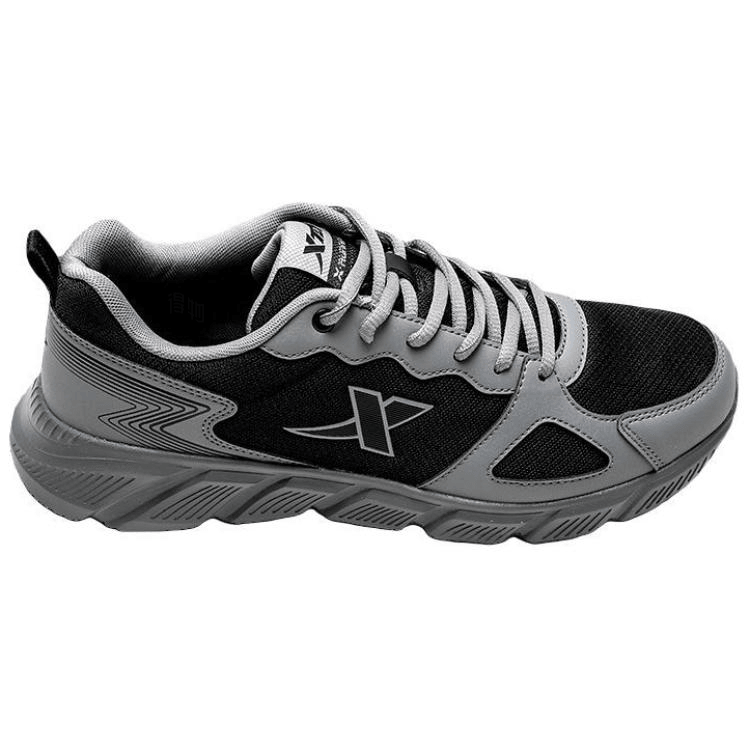 特步 Xtep Fashion Running Shoes Black Grey — фото 1