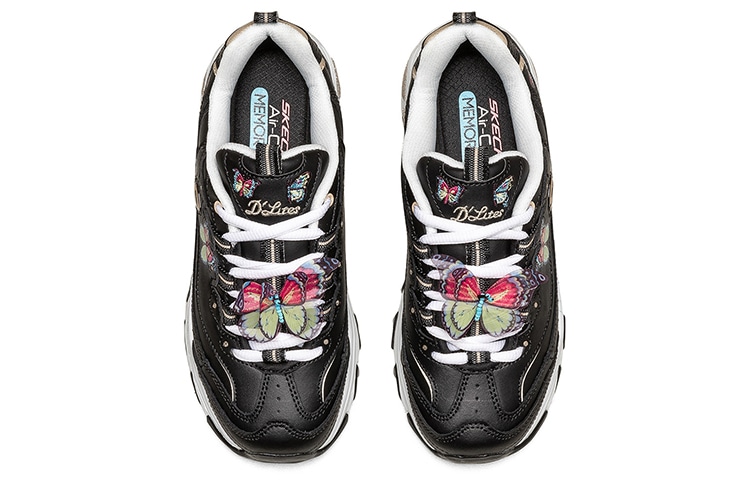 Skechers D'Lites 1.0 Black Multicolor Butterfly — фото 3