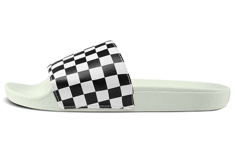 Vans Slide-On White Black Checkerboard