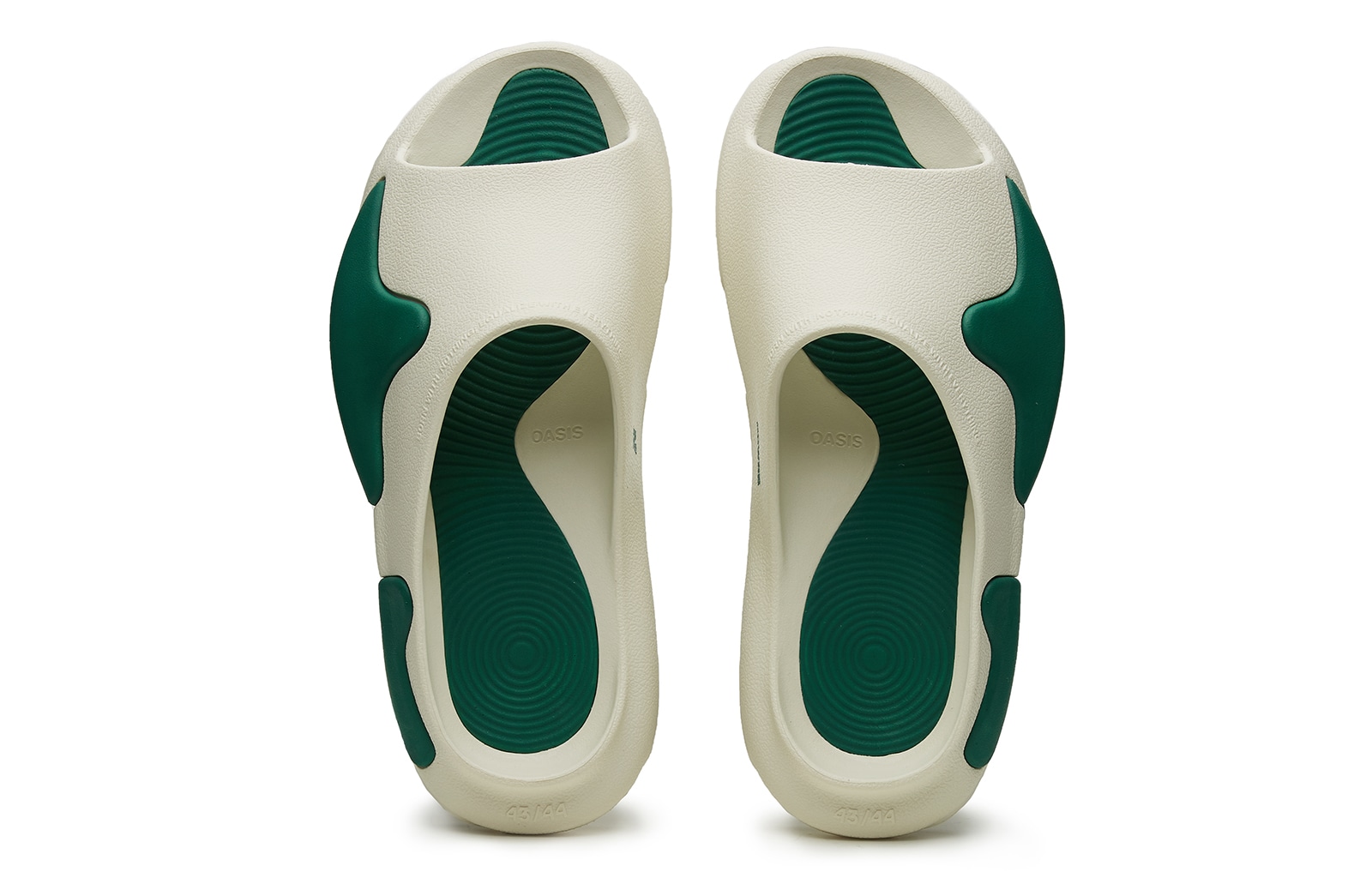 Eqlz Nowre x EQLZ Equalizer Oasis EVA Slides White Green — фото 3