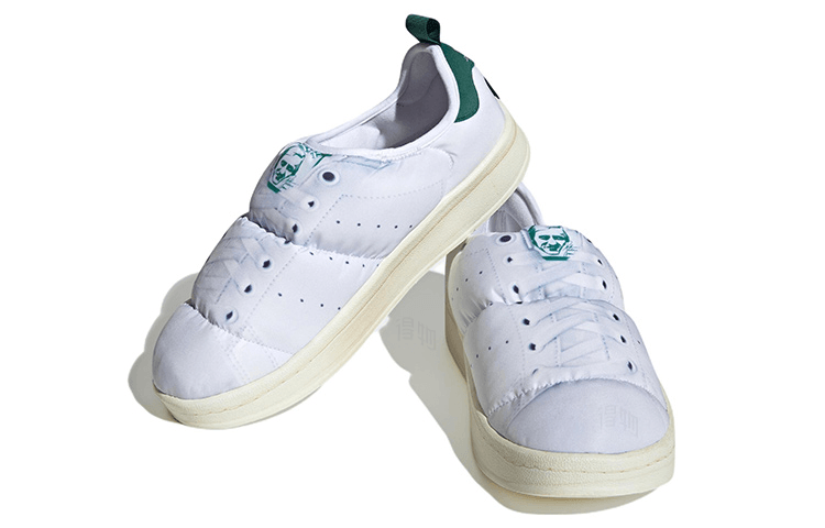 Adidas Puffylette White Green — фото 2