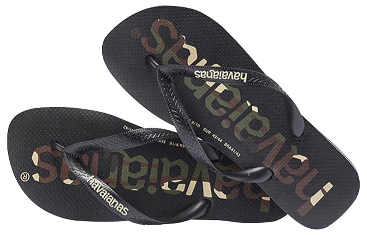 Havaianas Logomania Camo Black