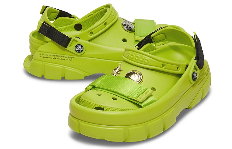 Crocs SANKUANZ x Crocs Classic Clog Lime Green — фото 5