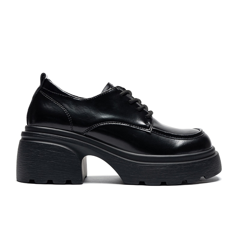 Zhr Thick Sole Leather Casual Shoes — фото 1