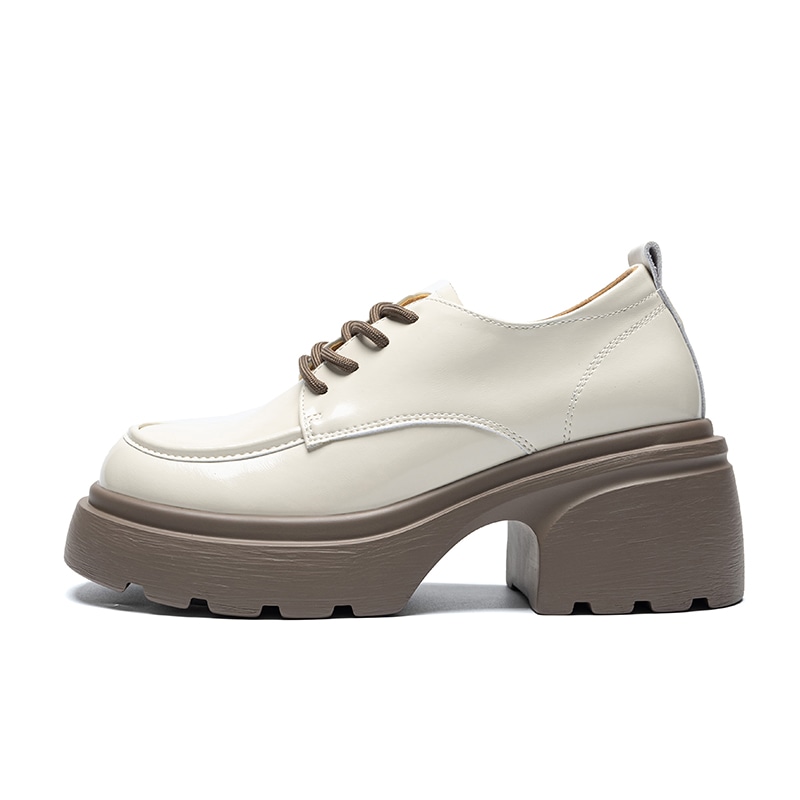Zhr Thick Sole Leather Casual Shoes — фото 6