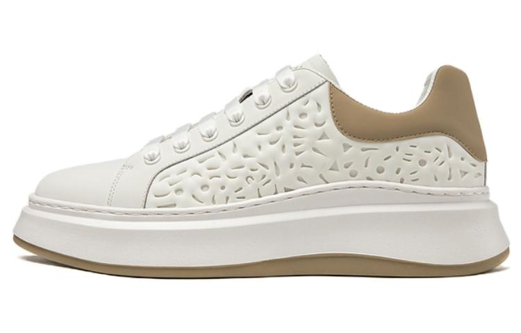 Кроссовки 奥康/AOKANG AOKANG Fashion Low-Top White Apricot