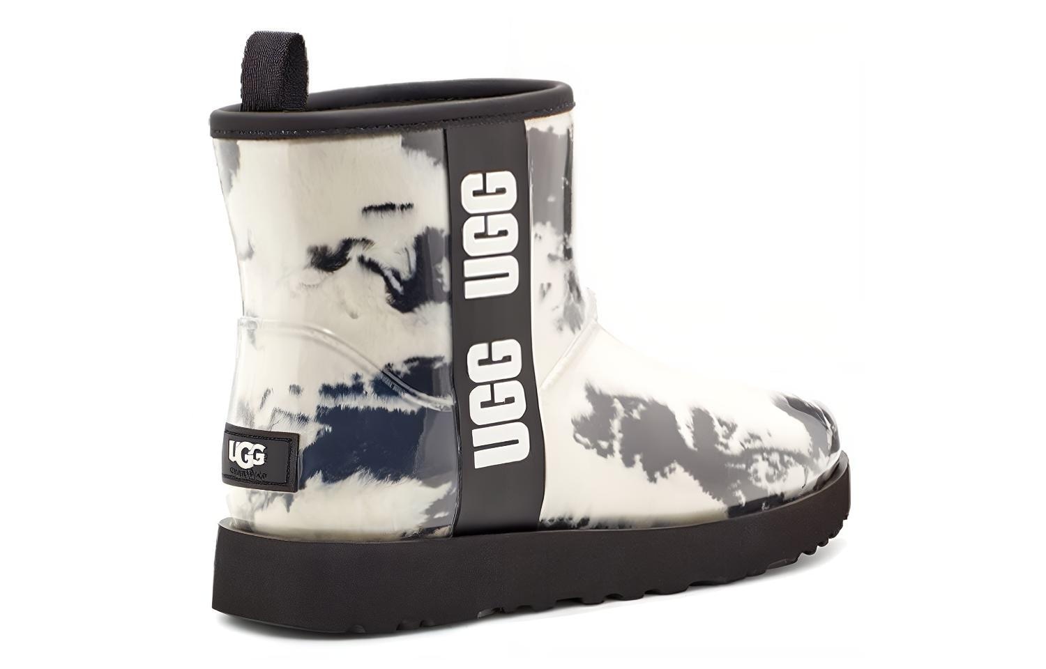 Ugg Classic Clear Mini Marble Black White — фото 3