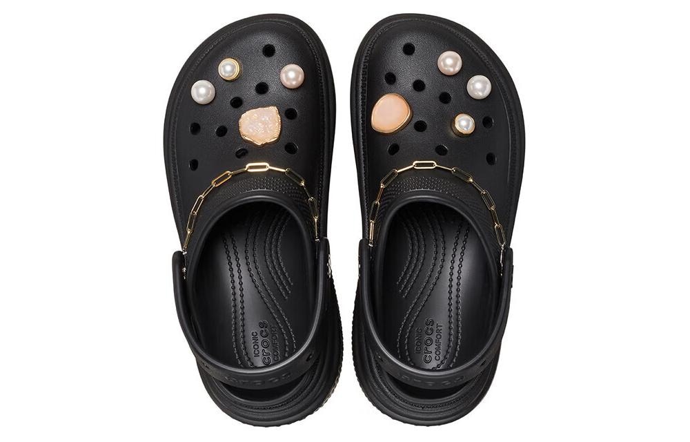 Crocs EVA Crystal Snowhouse Clogs Black — фото 4