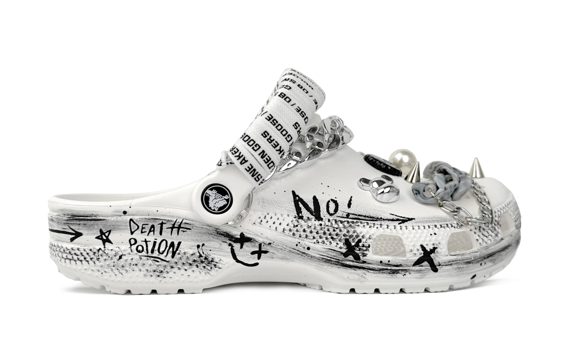 Crocs Classic Clog Black White — фото 1