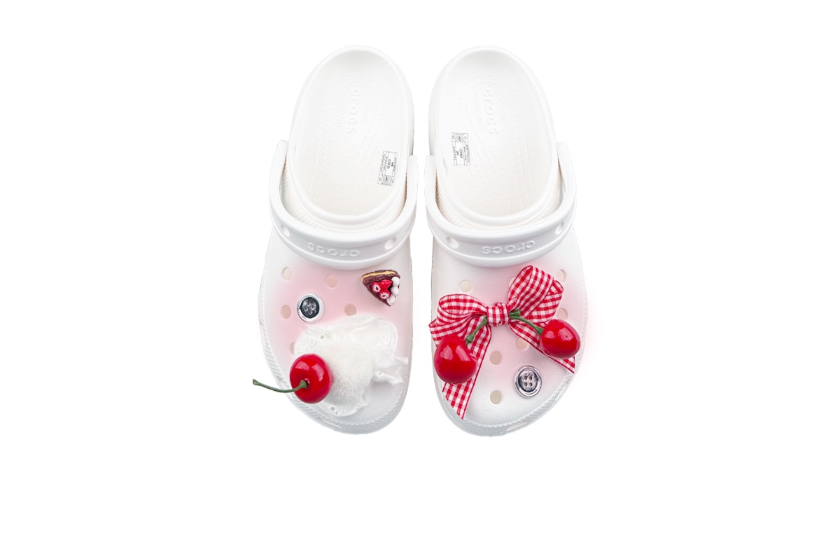 Crocs Classic Clog White Red — фото 3