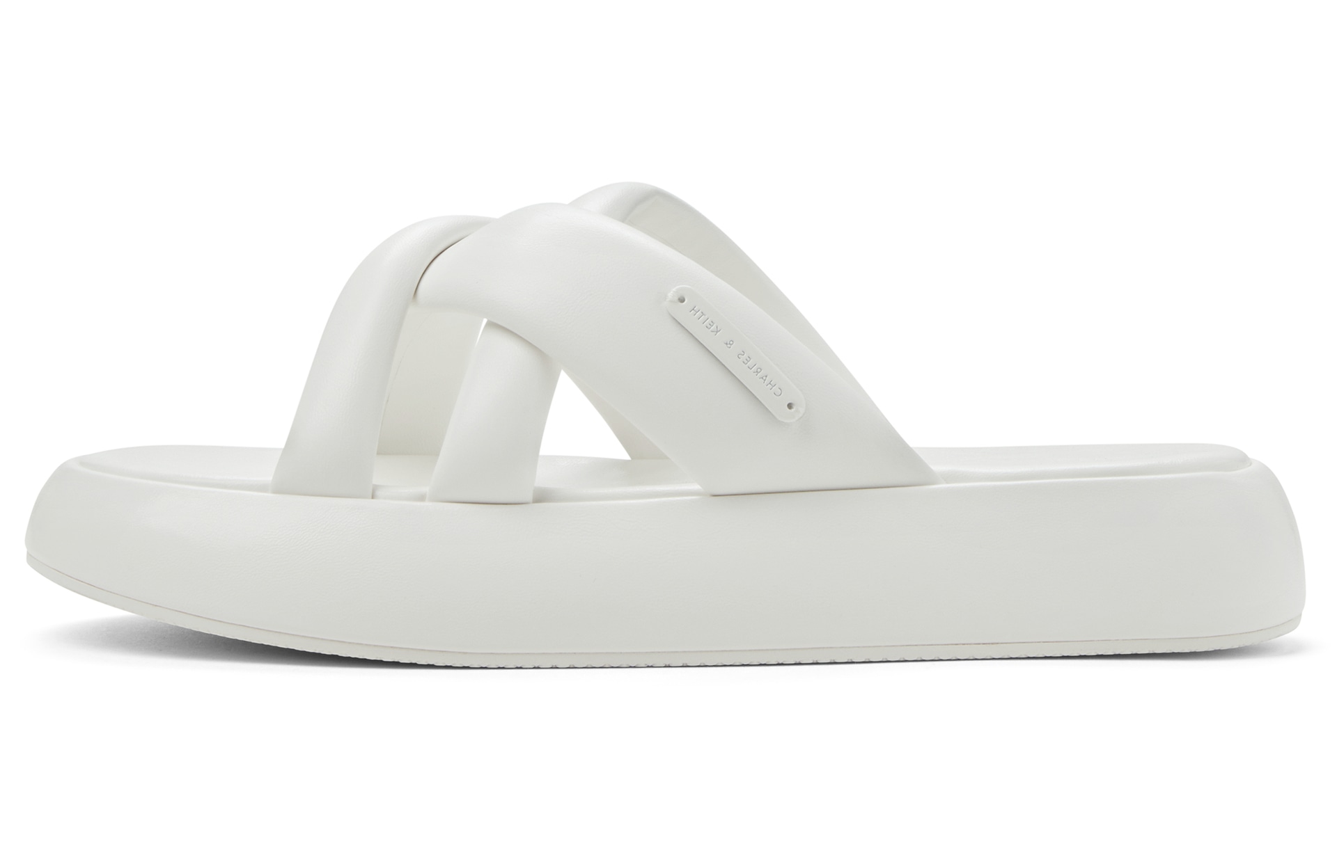 Charles&Keith CHARLESKEITH ck 3.5cm WhiteBlackButterDenim Blue