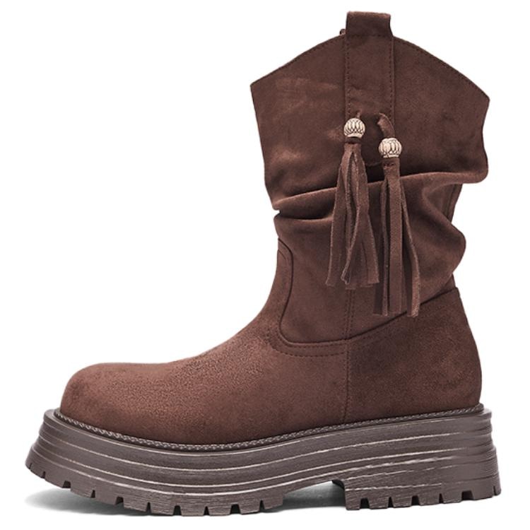 Agsdon Retro Tassel Ankle Boots — фото 7