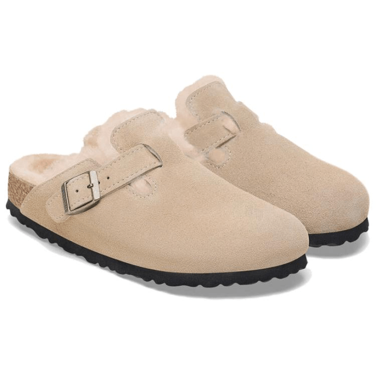Birkenstock Boston Shearling Sand — фото 2