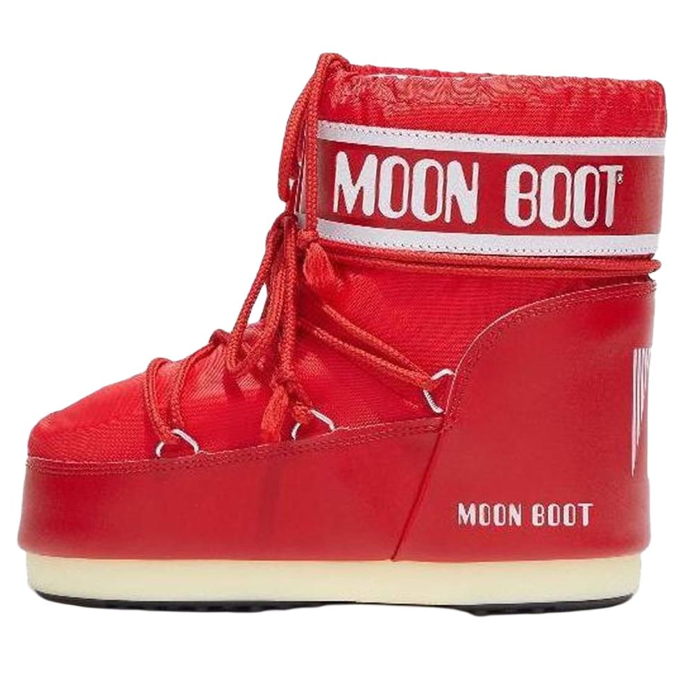 Ботинки Moon Boot Short Snow Boots Red White