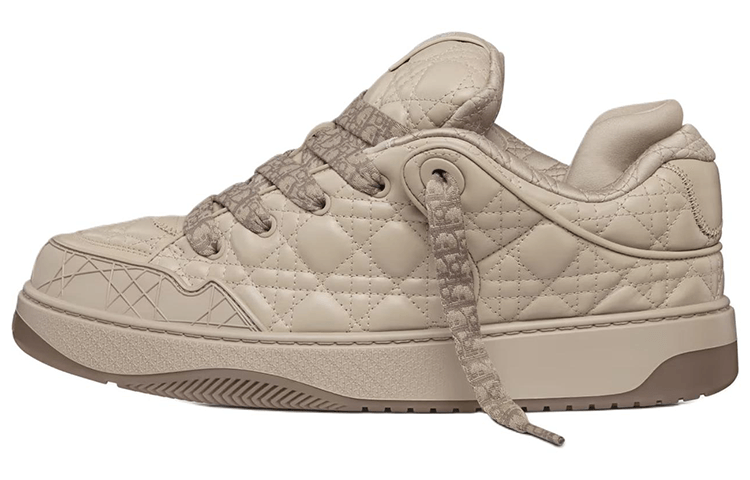 Кроссовки DIOR B9S Leather Low Top Sneakers Beige