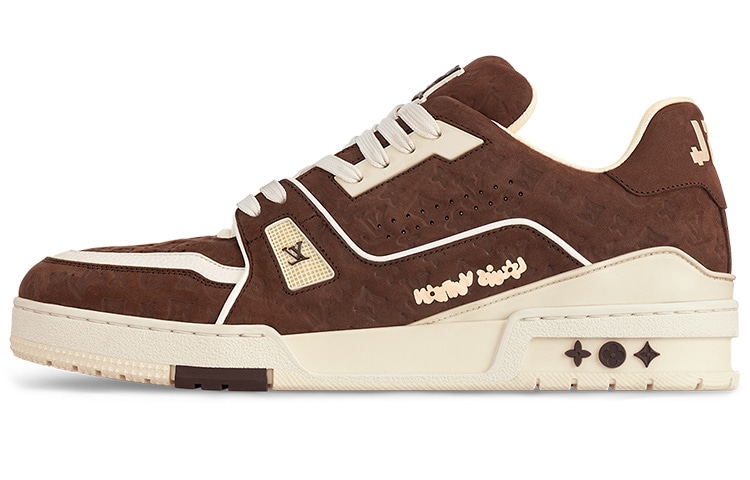 Кроссовки Louis Vuitton Tyler x Louis Vuitton Trainer Low Red Brown
