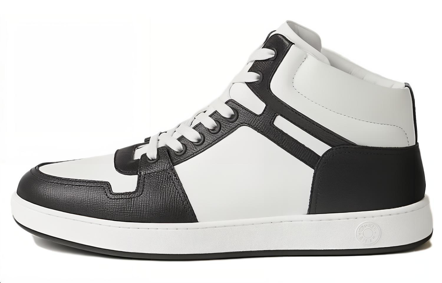 Кроссовки HERMES/爱马仕 Hermes High-Top Leather Sneakers White