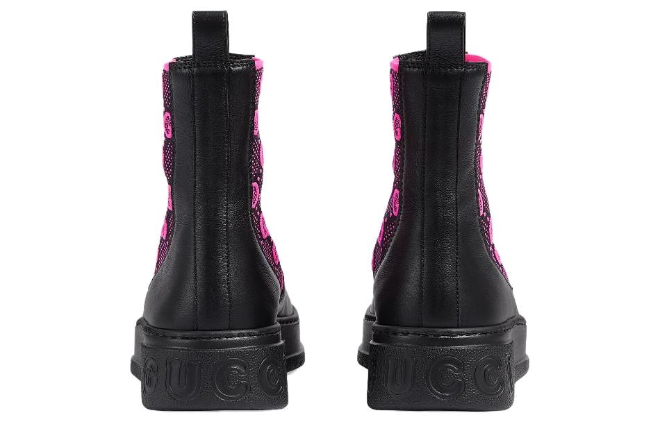 Gucci Chelsea Boots Black Purple — фото 5