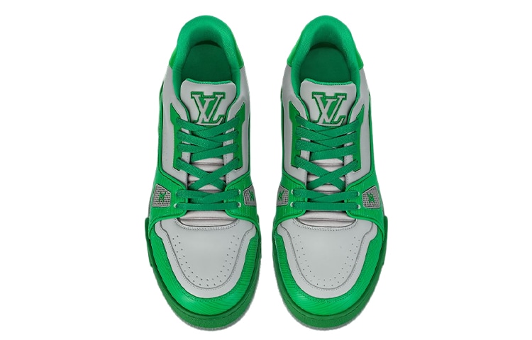 Louis Vuitton Trainer White Green — фото 2