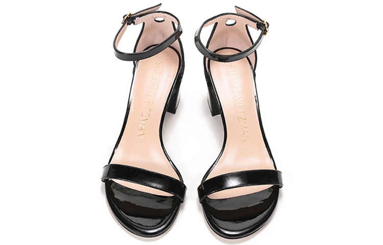 Stuart Weitzman Тапочки (Арт. SIMPLEPATPATENT黑) — фото 3