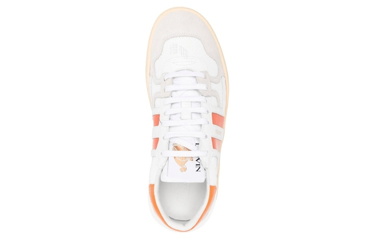 Lanvin Fashion Sneakers White Orange — фото 4