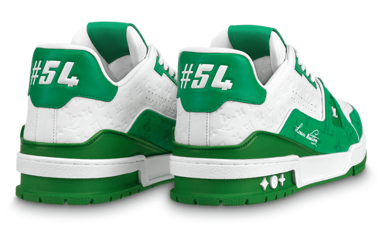 Louis Vuitton Trainer White Green — фото 4