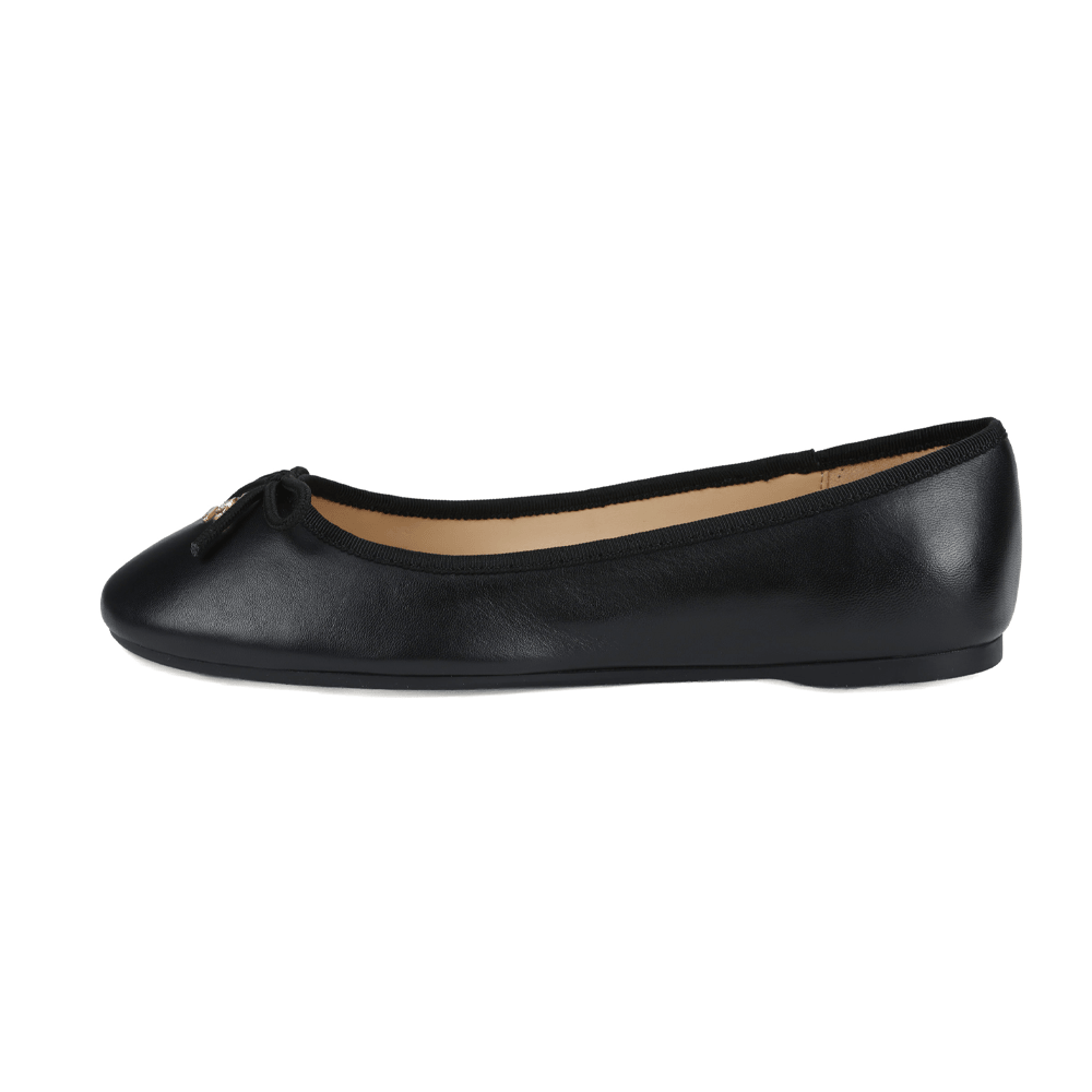 COACH/蔻驰 Coach Leather Slip-On Ballet Flat Black