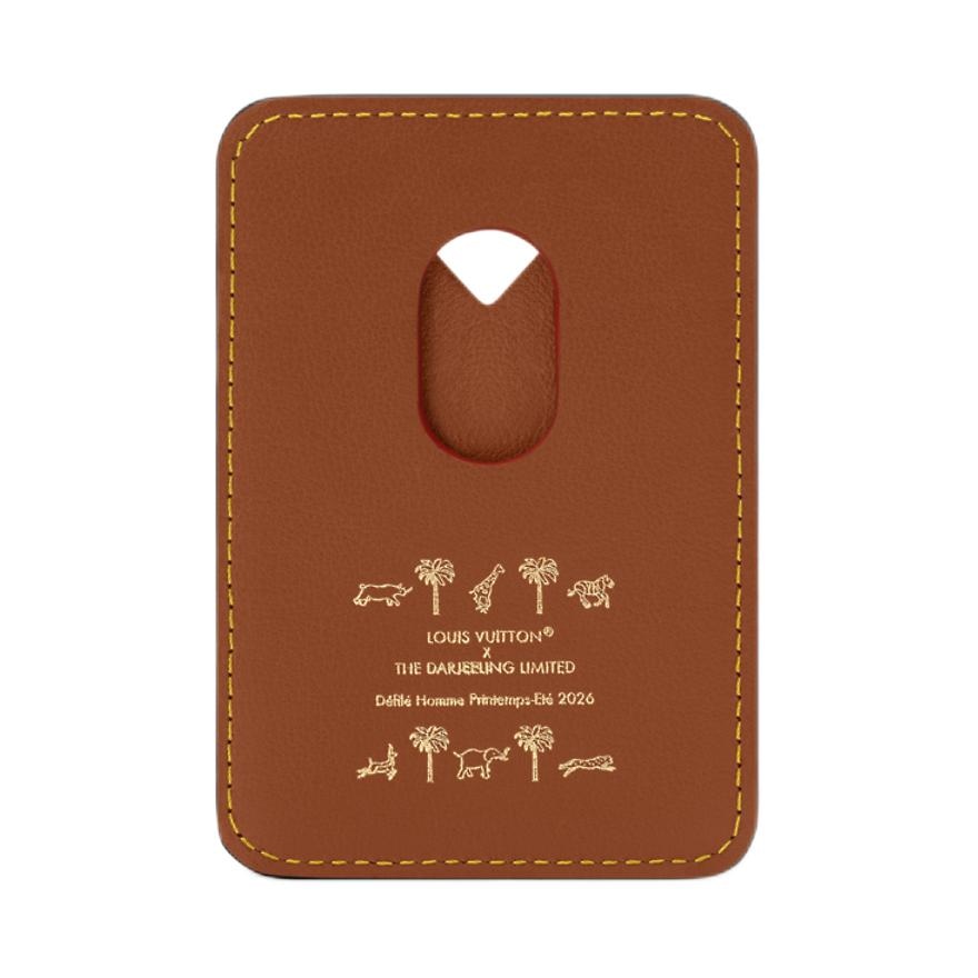 Louis Vuitton x THE DARJELING LIMITED PORTE-CARTES MAGNET Damier Heritage — фото 2