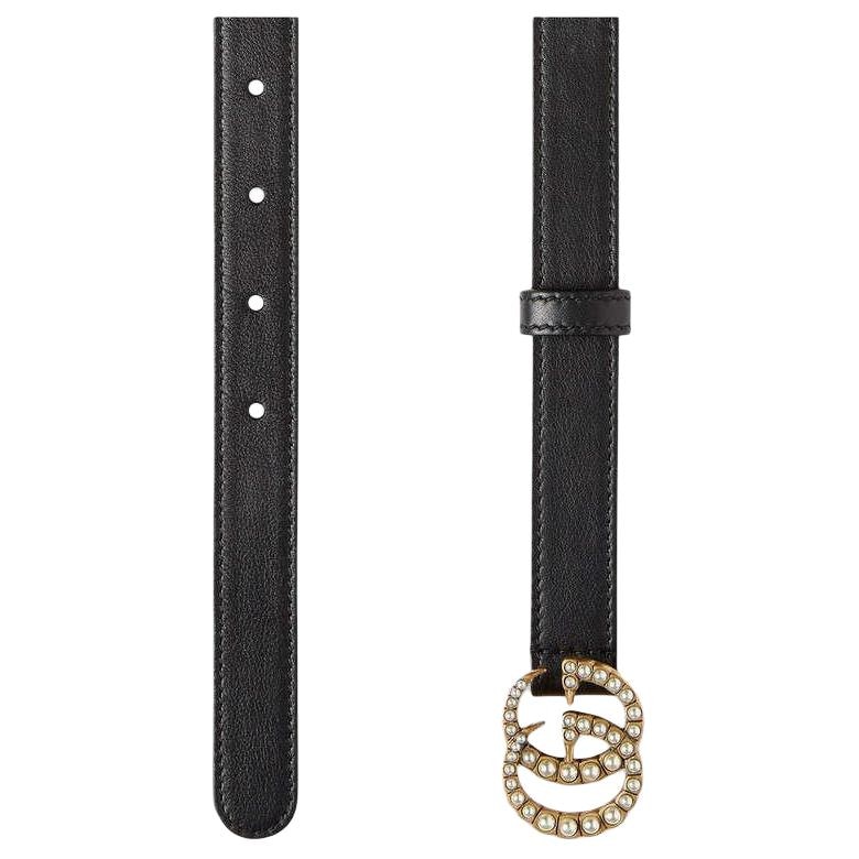 Gucci Double G Belt Black 2cm — фото 1