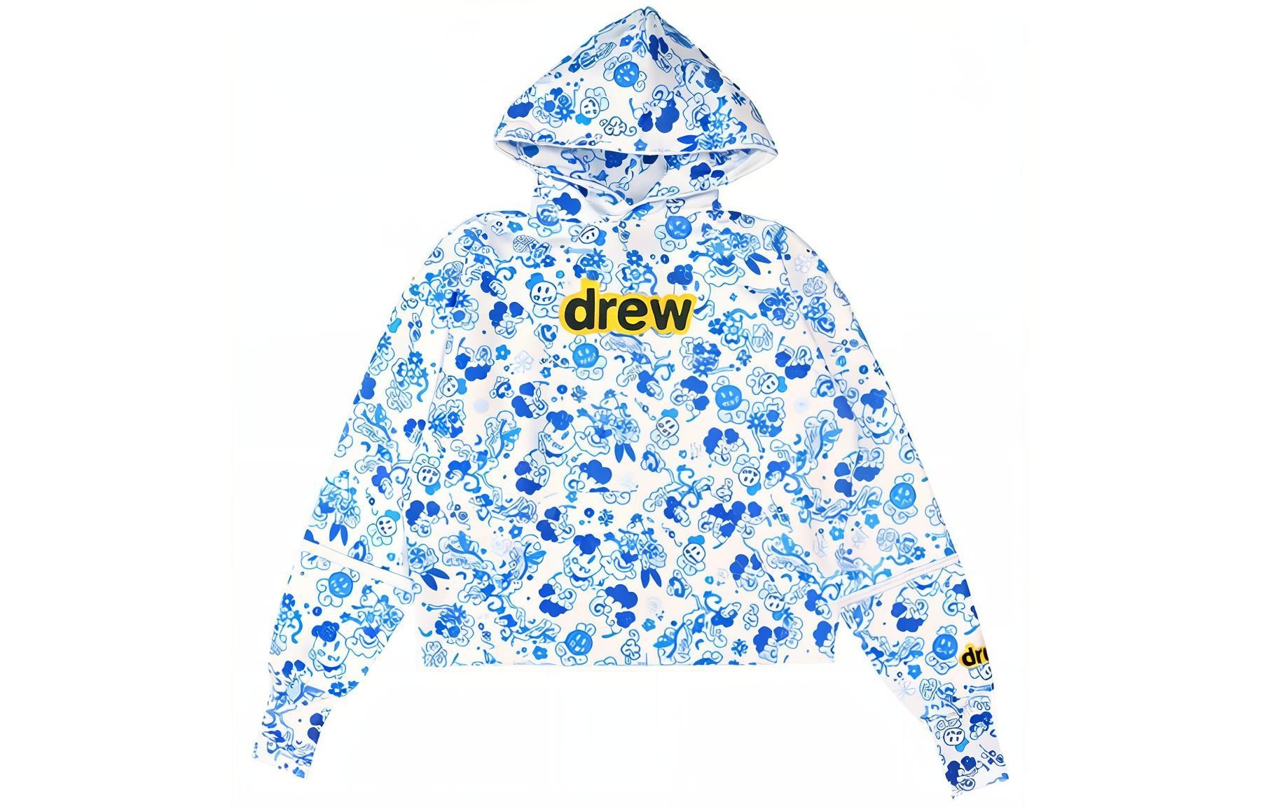 Худи Drew House Secret Deconstructed Hoodie blue danude