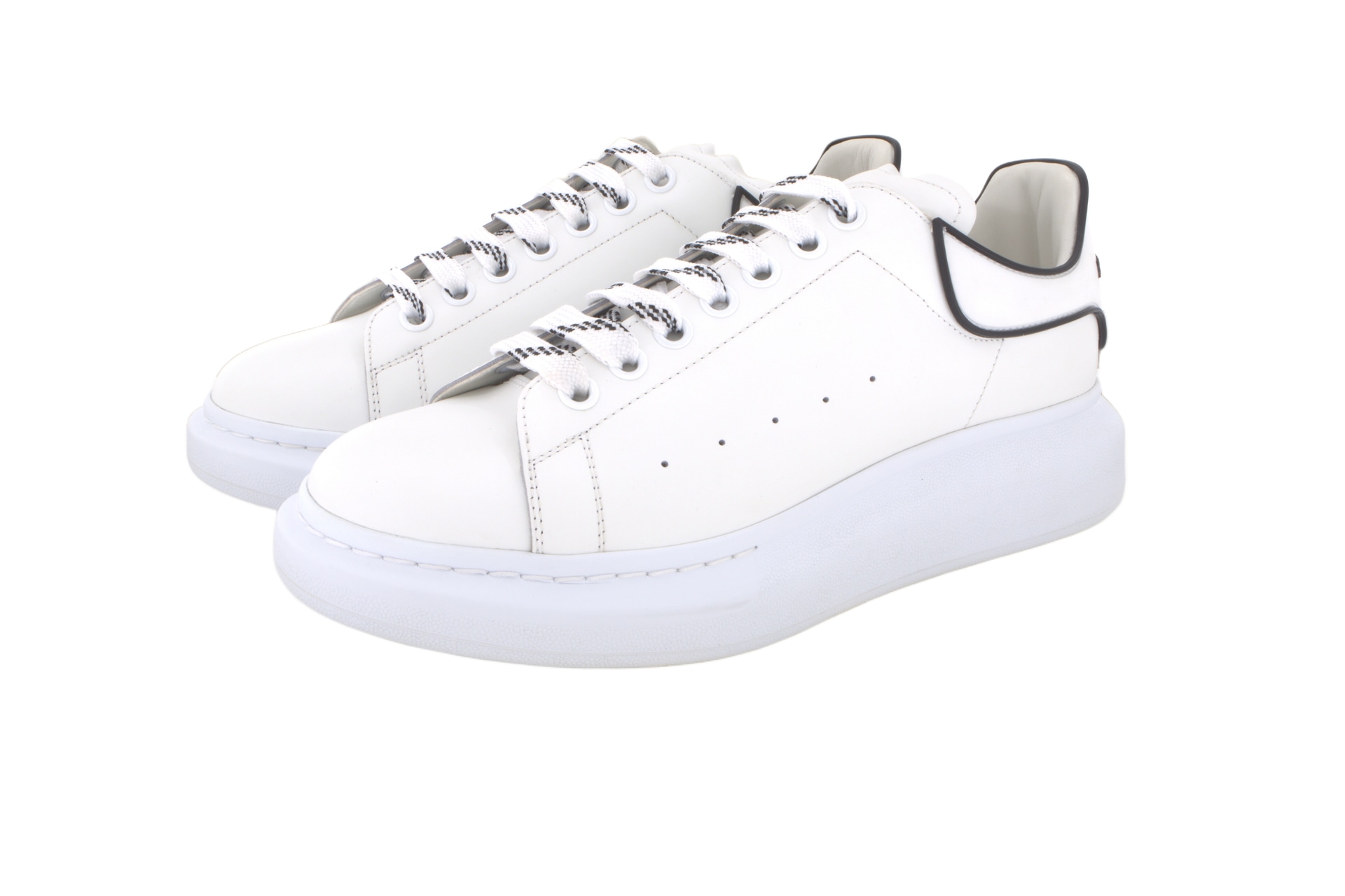 Alexander McQueen Leather Sneakers White — фото 2