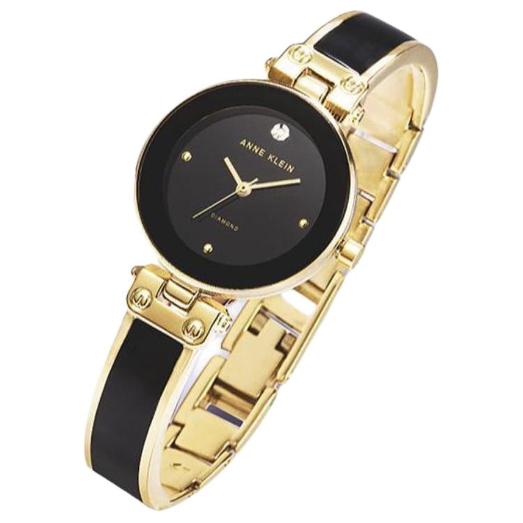 安妮克莱因 Anne Klein Quartz Watch 24mm Black Dial — фото 6