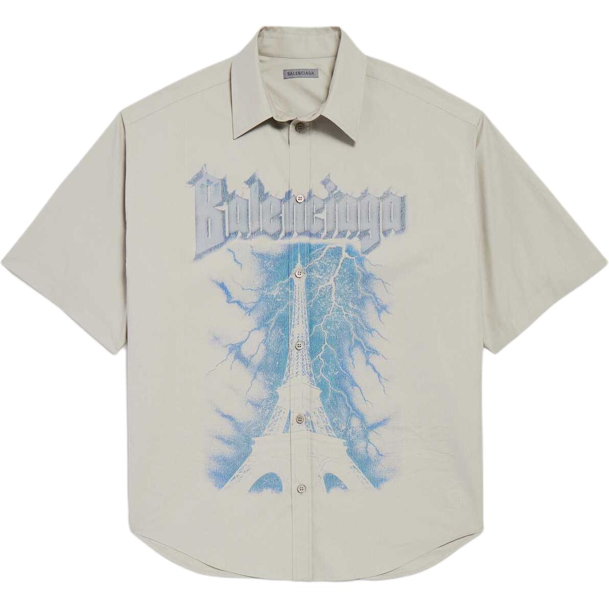 Рубашка Balenciaga SS26 PARIS THUNDERSTORM