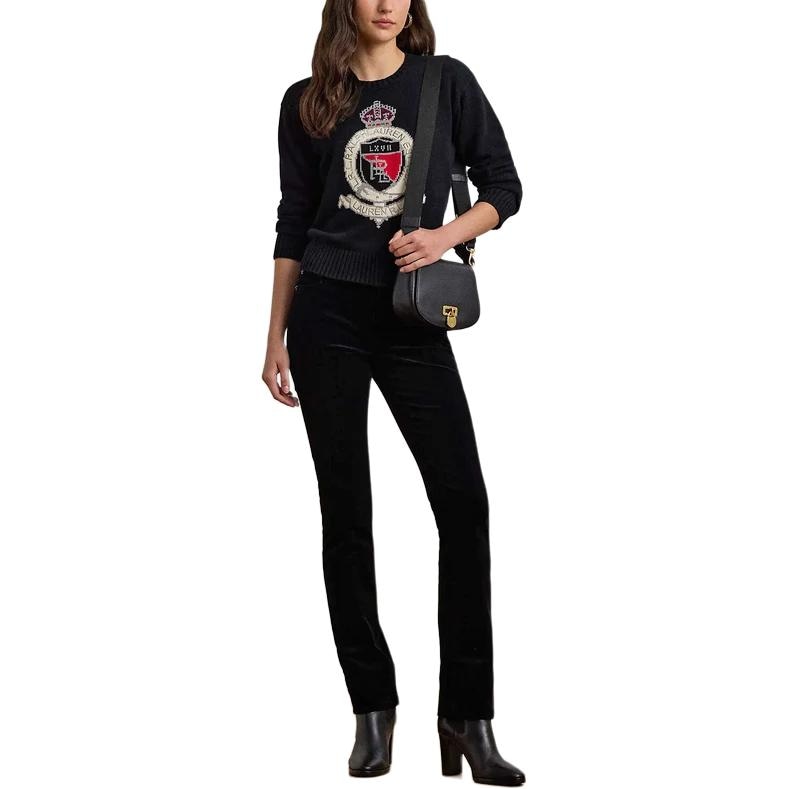 Ralph Lauren Letter Logo Knit Sweater Black — фото 2