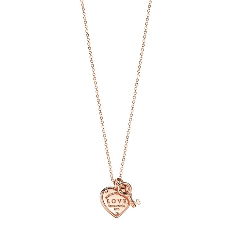 TIFFANY & CO./蒂芙尼 Tiffany & Co. Return to Tiffany Love Heart Tag Necklace Rose Gold