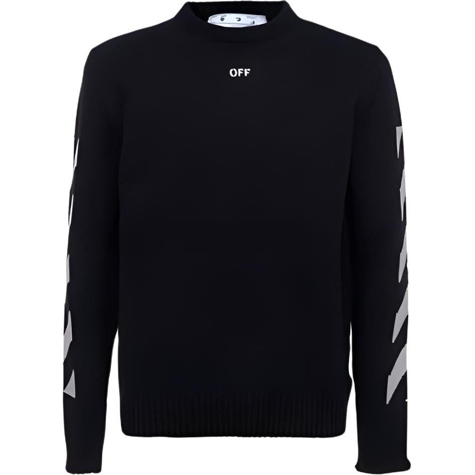 Off-White SS21 Logo Crewneck Sweater Black — фото 1