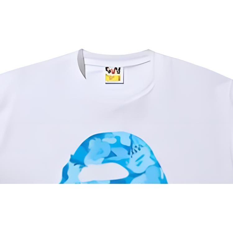 A BATHING APE FIRE CAMO BAPE FLAME TEE MENS T — фото 3
