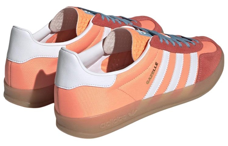 Adidas Gazelle White Orange — фото 3